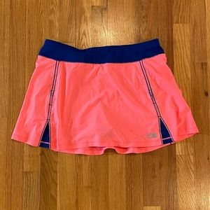 The North Face Neon Pink Skort with Navy Waistband